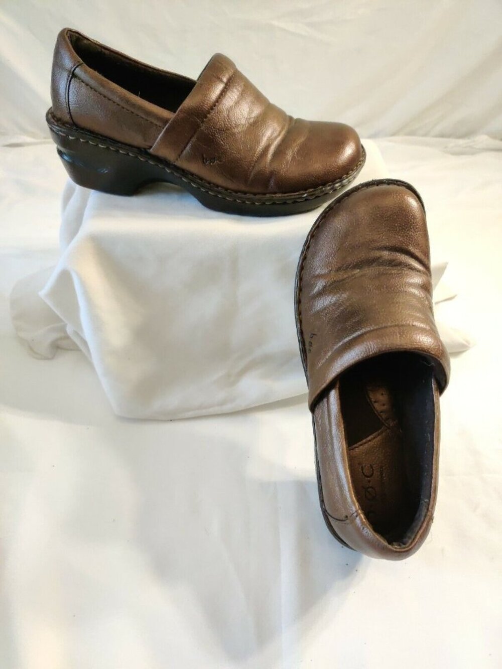 BOC Peggy Clog Slip On Shoe Bronze Metallic Comfort Walking Boho Witchcore US/8